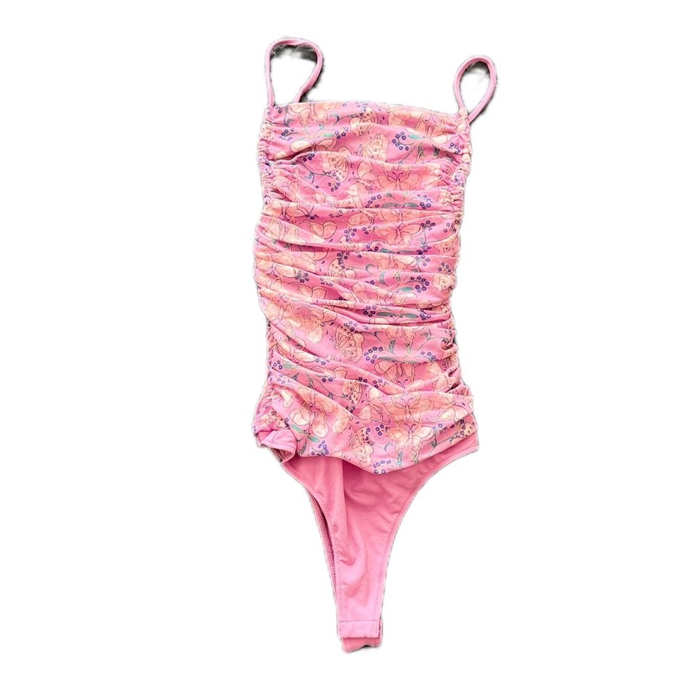 Free People Body Suit Mesh lined Size Sm